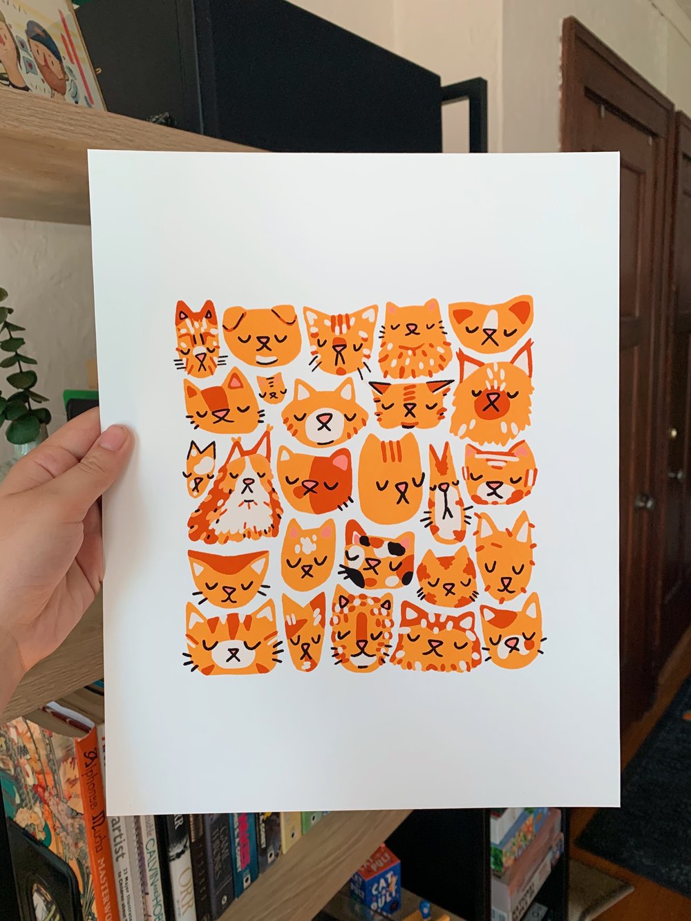 Image of A Bunch Of Orange Cats Print