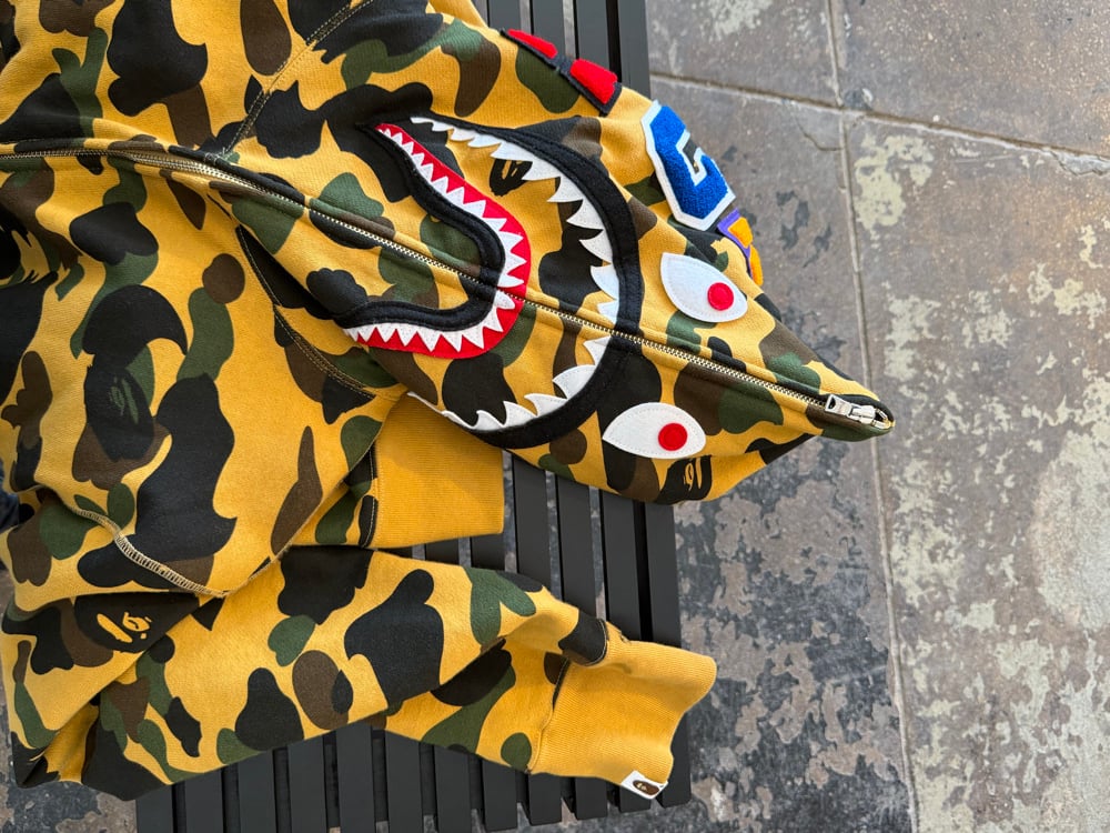 Image of Bape 1st Camo Shark Full Zip