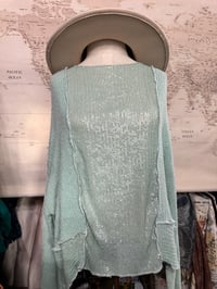 Image 3 of CUSTOM FREE PEOPLE SEQUIN SWEATER