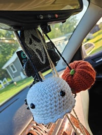Image 3 of Pumpkin/Ghost Car Hanger 