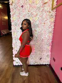 Image 4 of red halter romper 
