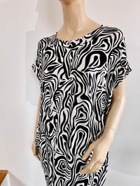 Image 18 of Milano dress with pockets - mixed pattern fabrics