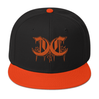 Image 1 of Black/Orange CC Snapback Hat