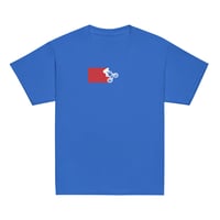 Blue Loud N Lit Sport® box logo Logo Youth Tee