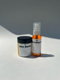 Unscented Gleeful Body Butter and Body Oil Bundle