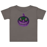 Image 5 of Baby jersey t-shirt - Jack O Lantern Retro Purple Glow