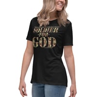 Image 8 of Soldier For God Dark Women's Relaxed T-Shirt