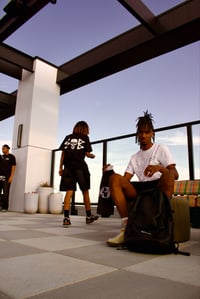 Image 2 of signature tee - black