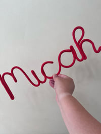 Image 2 of Custom Knitted Wire 5 Letter Name/ Word Wall Art 