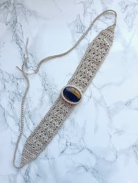 Image 1 of tigers eye crochet collar