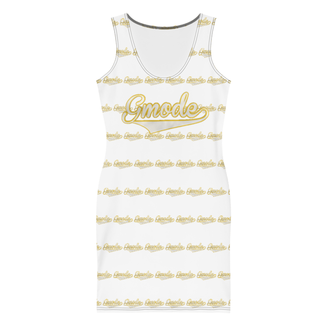 Gmode Print White Sew Dress