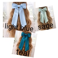 Image 1 of Long Tail Satin Bow