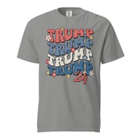 Image 9 of Retro Trump 24 Flowers Unisex garment-dyed heavyweight t-shirt