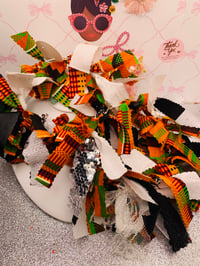 Image 6 of Juneteenth Tassel hoop  Earrings