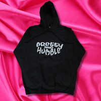 Pretty and Humble Black/White Fancy Hoodie