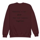 Image 6 of I love my hood youth crewneck sweatshirt