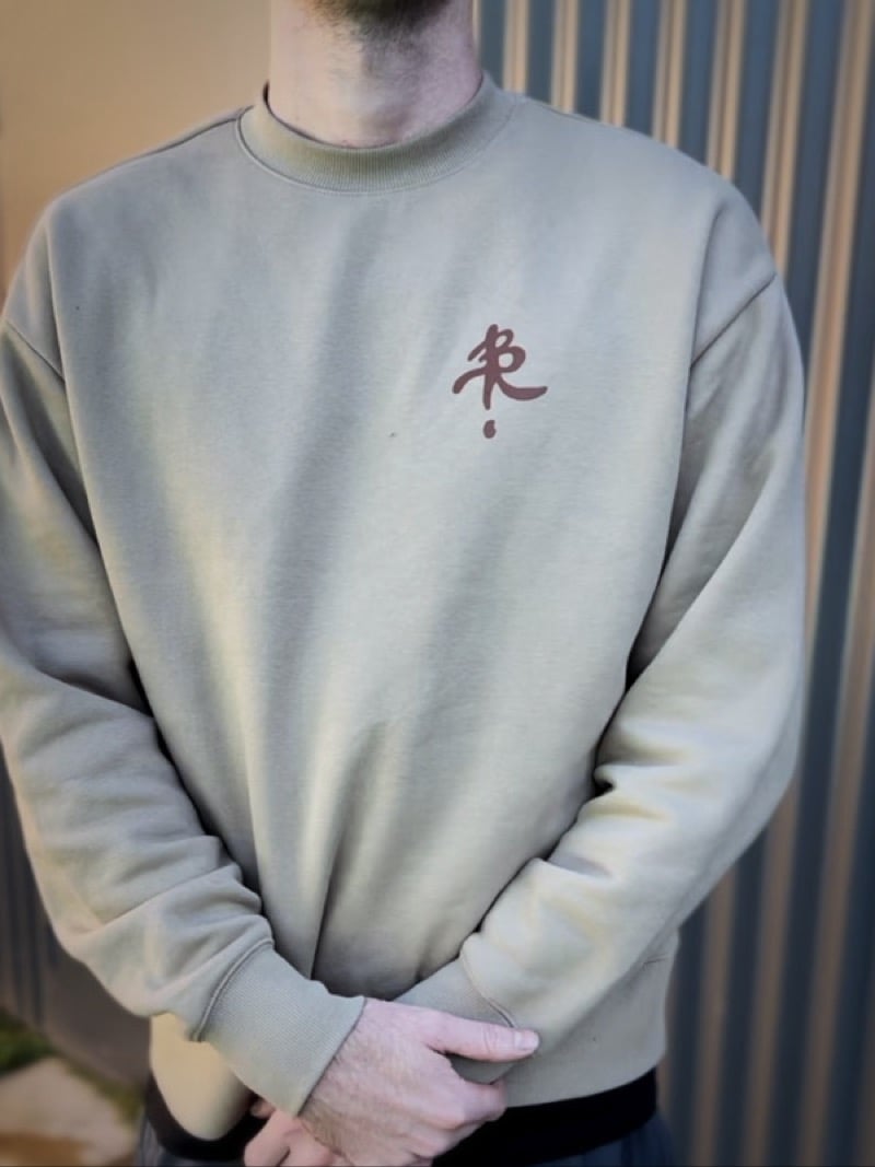 Image of Bad Beerhaviour - CREW JUMPER - SAND/BROWN