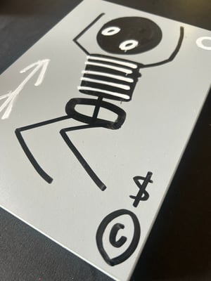Image of Right standing Skel (grey)