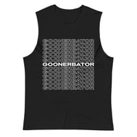 Image 1 of Repeat Goonerbator Muscle Shirt