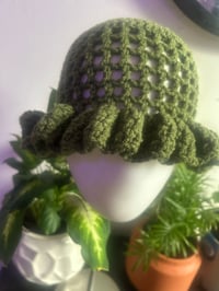 Image 1 of Ruffle Mesh Bucket Hat