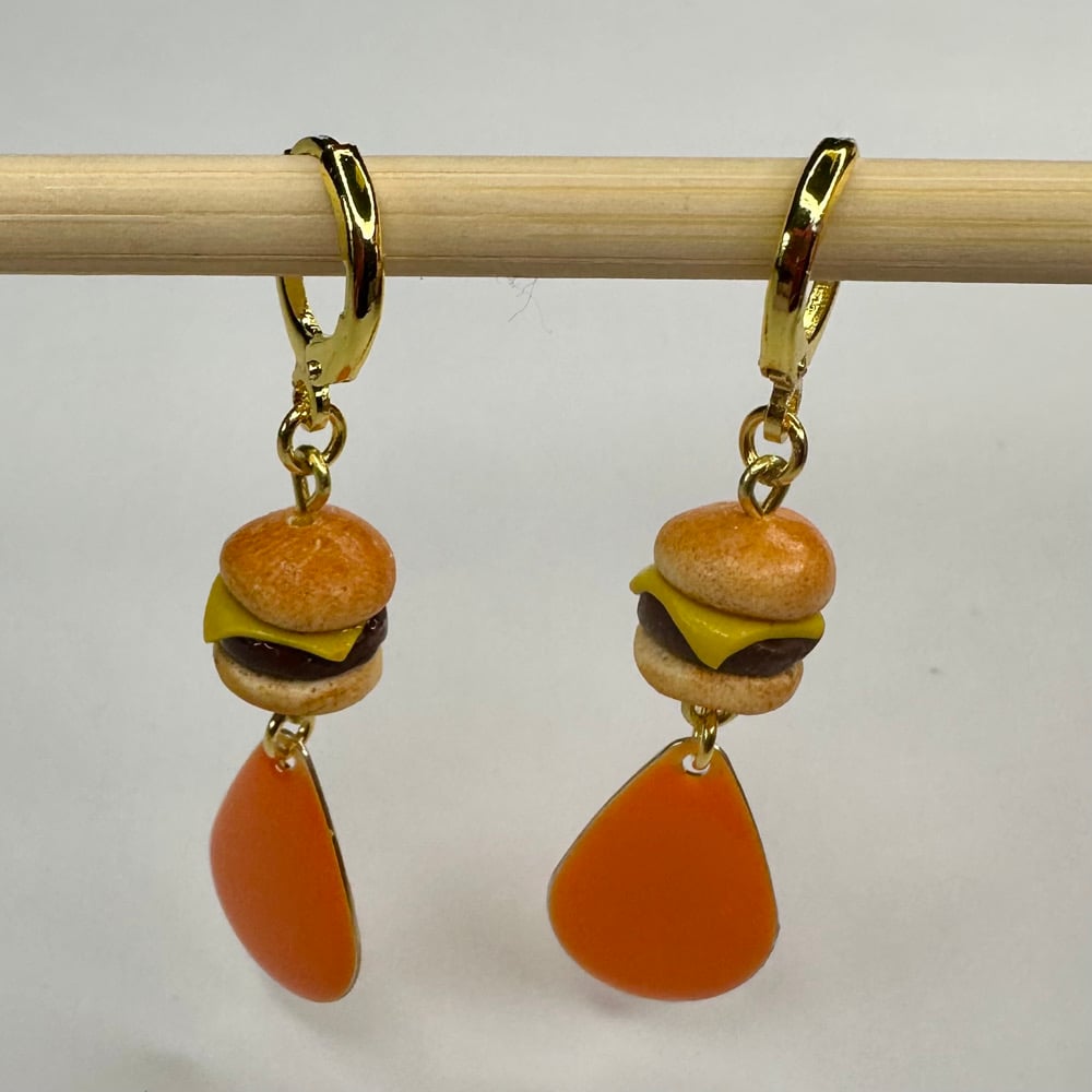 Image of Burger Earrings