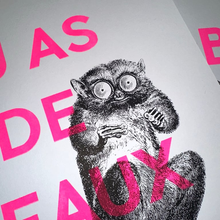 Affiche « Tu as de beaux yeux tu sais » version tarsier Image 2