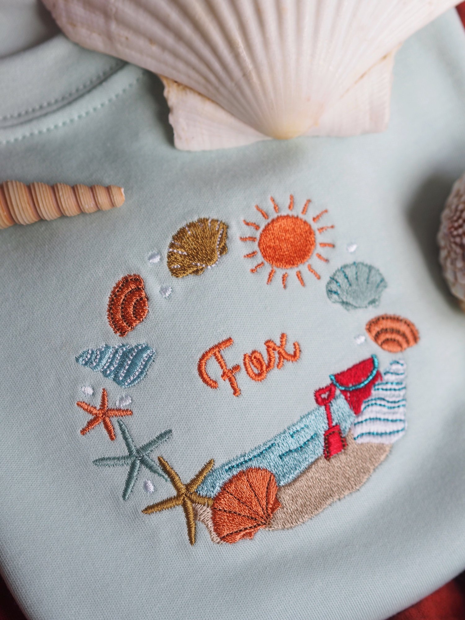 Image of Sea Shells & Sunshine - Mint Tee