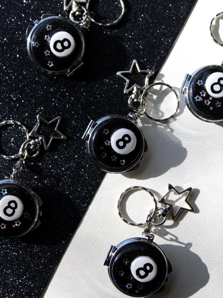 Image of 8 Ball Keychain Compact Mirror