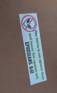 Image 2 of Ephesians 6:12  Bumper Sticker 
