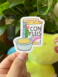 Image 1 of Con Fleis Quote Spanish Sticker 