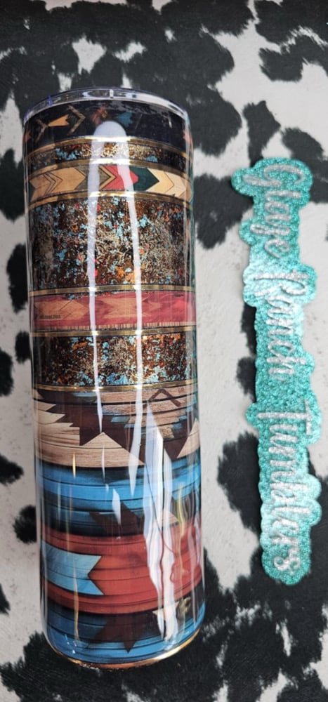 Image of 30 oz. Aztec striped