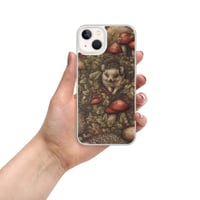 Image 22 of Boho Nature Cottagecore Inspired Hedgehogs Among Mushrooms Clear Case for iPhone®