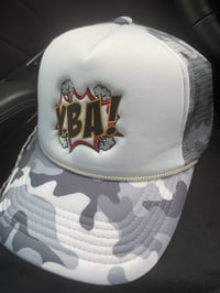 Image 1 of YBA Trucker hat (Grey & White)