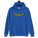 Image 2 of ALASKA Embroidered Heavy Blend Hoodie//blue