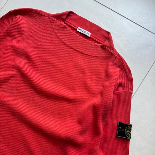 Image of 1980s Stone Island Ribbed Sweatshirt, Size Large