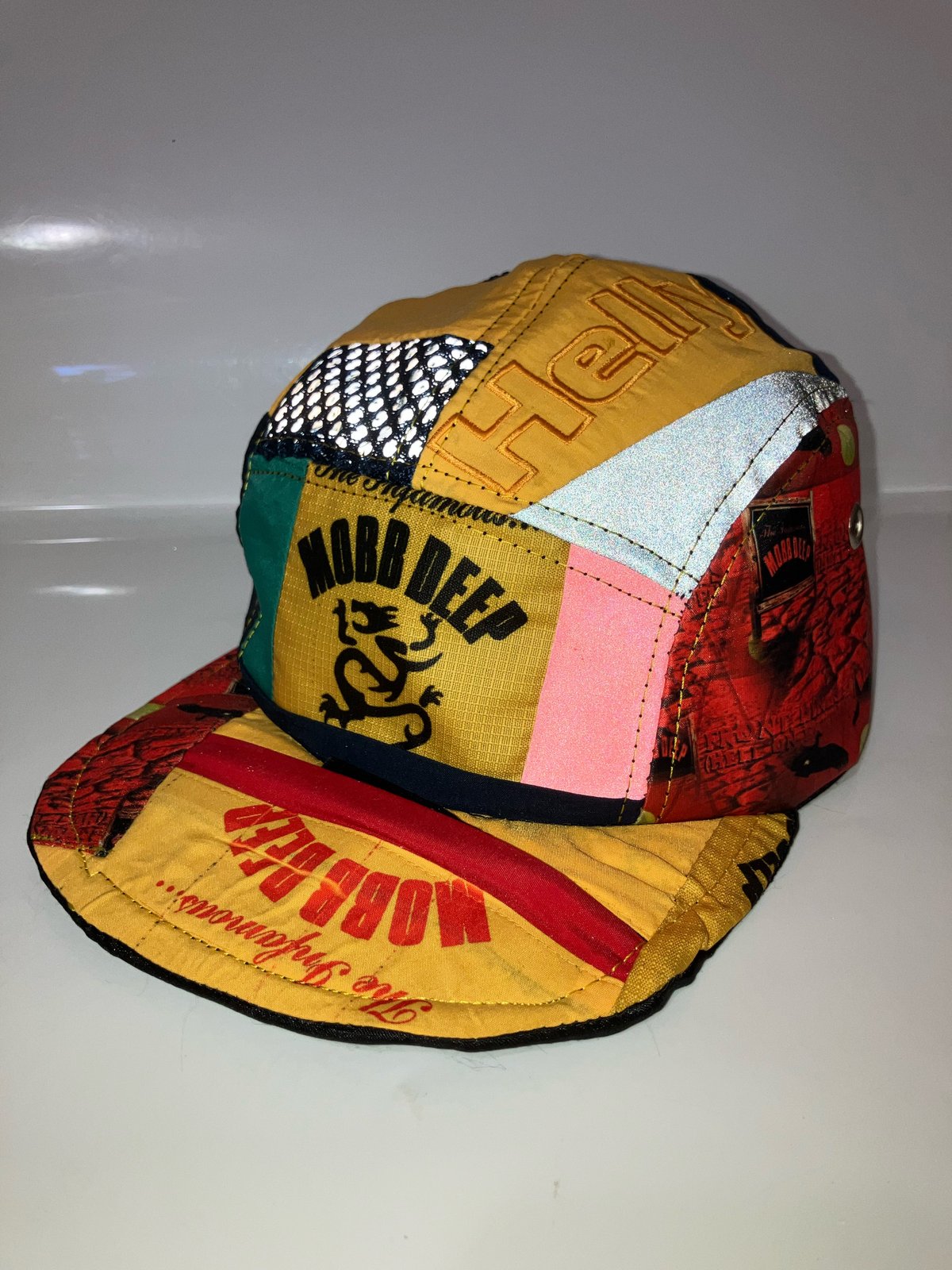 Helly Mobb Deep Patchwork 3M Glow Upcycled Hat