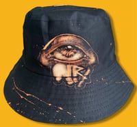 Image 2 of “BEE NICE” BLEACH PAINTED BUCKET HAT ONE SIZE