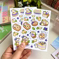 Image 1 of Lemon Blueberry Dessert | Matte Sticker Sheet