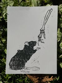 Image 1 of Rat and Bones Print 9x12”