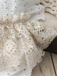 Image 2 of Photo prop | Boho baby outfit | Bianca | age 9-12 months | sitter baby body-dress | white