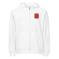 Image 1 of MDM Embroidered "Shield" Premium full zip hoodie