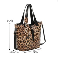 Image 2 of  Leopard print bag With tie detail