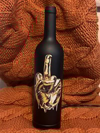 Image 1 of Middle Finger Wine Bottle Wax Burner