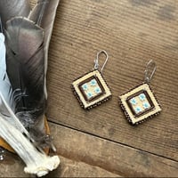 Image 1 of Diamond Flower Earrings