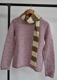 Image 1 of Roll Neck Donegal Fleck Sweater - Made in Ireland