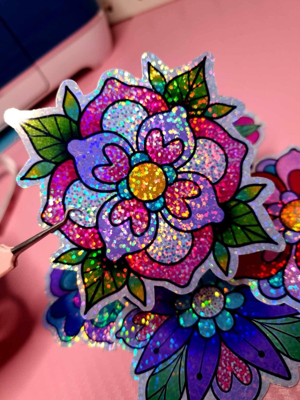 Bgrade glitter mandala sicker pack