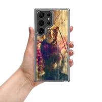 Image 2 of Beautiful Colorful Oil Painting Tabby Cat Inspired Clear Case for Samsung®