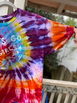 Image of LARGE Lets Go Girls Orca Tie Dye Shirt 1