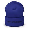 SHUT UP AND READ Cuffed Beanie