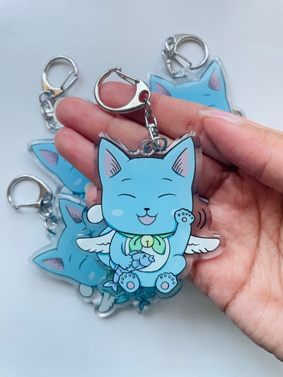 Image of Happy Acrylic Keychain